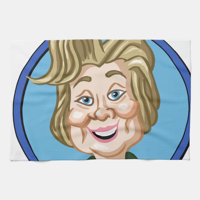 Wahl 2016 Hilary Clinton Küchentuch (Horizontal)