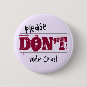 Wahl 2016 Vote nicht Cruz-Text Button