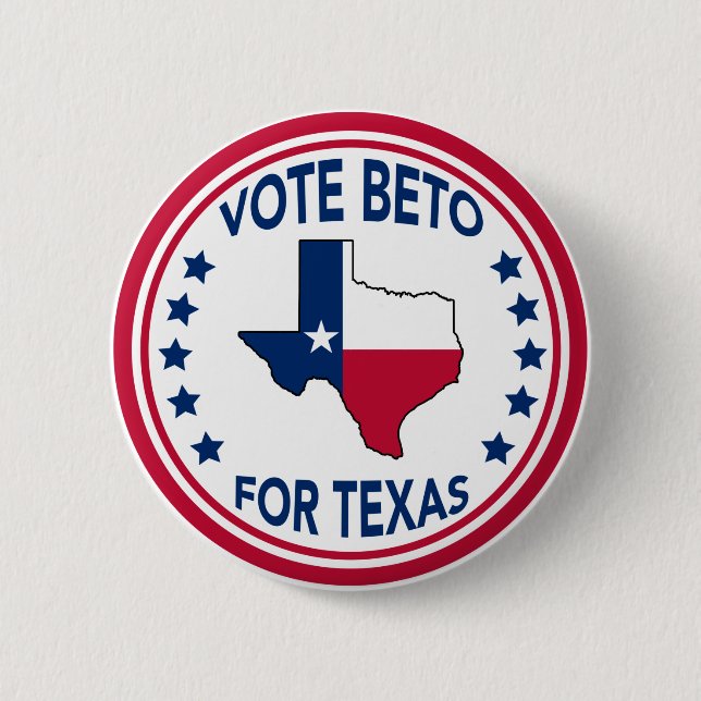 Wahl 2022 für die Flaggenstaaten des Texas-Staates Button (Vorderseite)