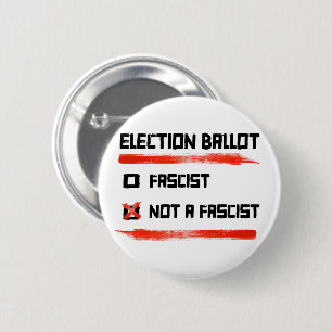 Wahl 2024: Abstimmung nicht faschistisch Button