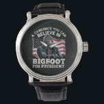 Wahl 2024 Funny Vote Sasquatch USA Armbanduhr<br><div class="desc">Wahl 2024 Funny Vote Sasquatch USA</div>