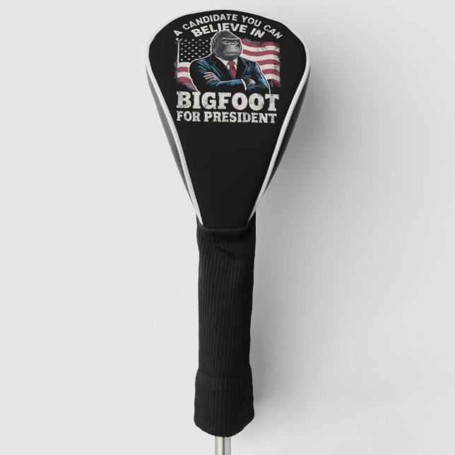 Wahl 2024 Funny Vote Sasquatch USA Golf Headcover (Vorderseite)