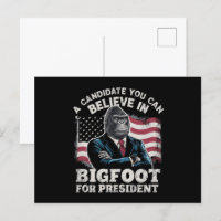 Wahl 2024 Funny Vote Sasquatch USA