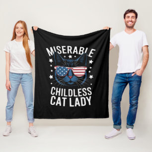 Wahl 2024 Kinderlose Katzenlady Feministische Abst Fleecedecke