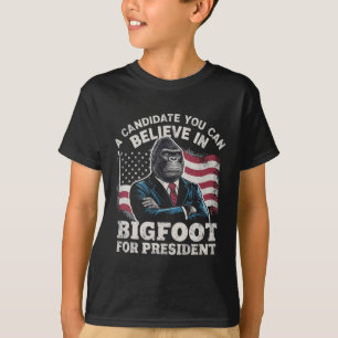 Wahl 2024 Lustig Wählen Sasquatch USA T-Shirt