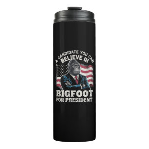 Wahl 2024 Lustig Wählen Sasquatch USA Thermosbecher