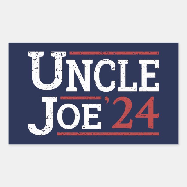 Wahl 2024 - Onkel Joe I Rechteckiger Aufkleber (Vorderseite)