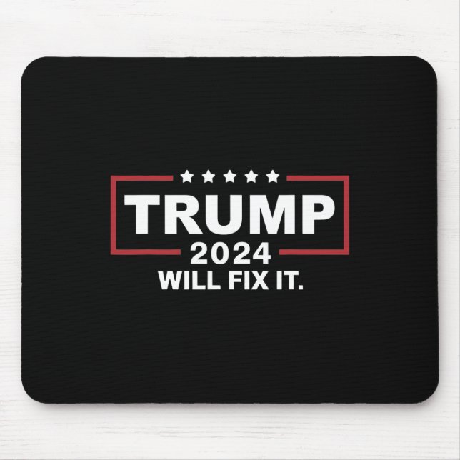 Wahl 2025 Trump wird es richten Design 1  Mousepad (Vorne)