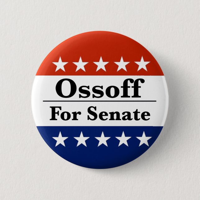 Wahl des georgischen Senators Jon Ossoff im Jahr 2 Button (Vorderseite)