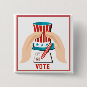 Wahl des Roten Präsidenten Button