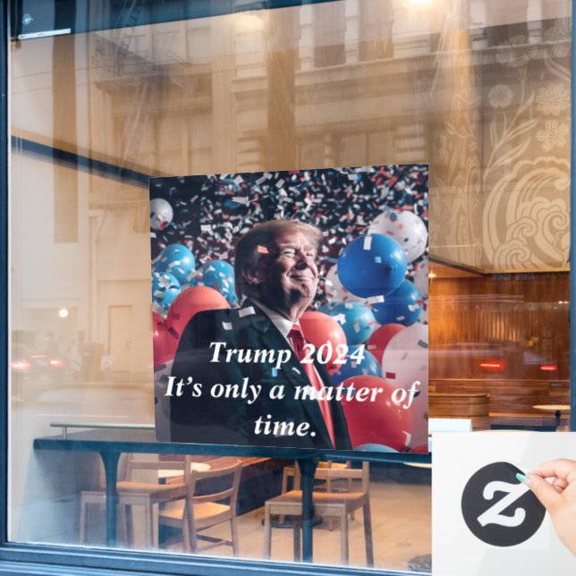 Wahl Donald Trump 2024 Fensteraufkleber (Café-Fenster)