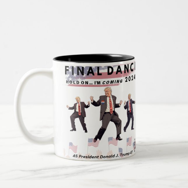 Wahl Donald Trump Final Dance Tasse (Links)