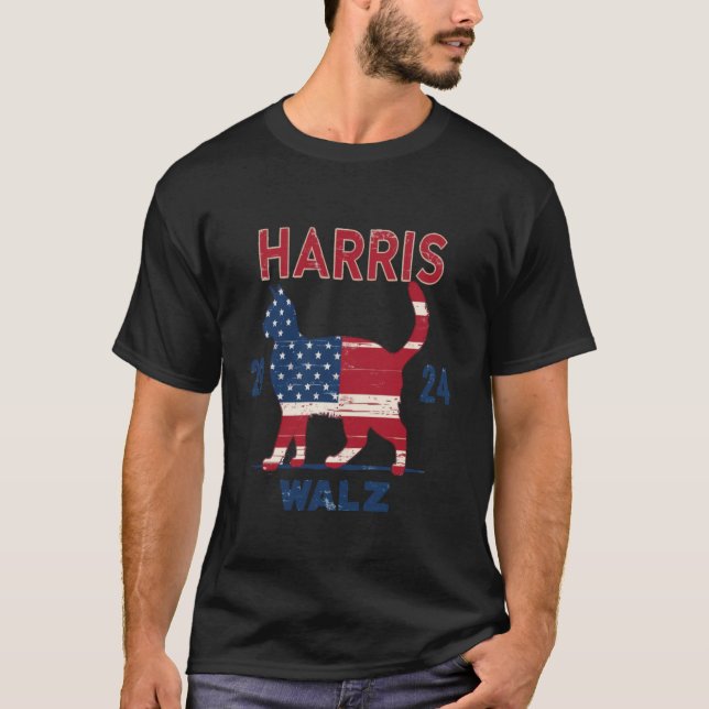 Wahl für Harris Walz 2024 Wahl Kamala Harris T T-Shirt (Vorderseite)
