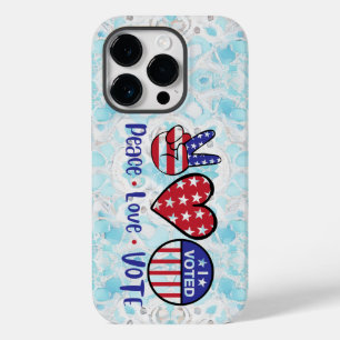 Wahl in den USA - Liebe des Friedens, Wahltag Case-Mate iPhone 14 Pro Hülle