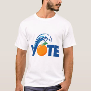 Wahl-T-Shirt mit blauer Welle - Halbzeitwahl 2026 T-Shirt