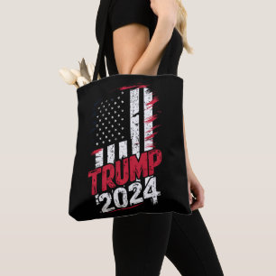 Wahl TRUMP 2024 USA Vintage-Flagge Tasche