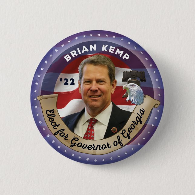 Wahl von Brian Kemp zum Gouverneur von Georgien -  Button (Vorderseite)