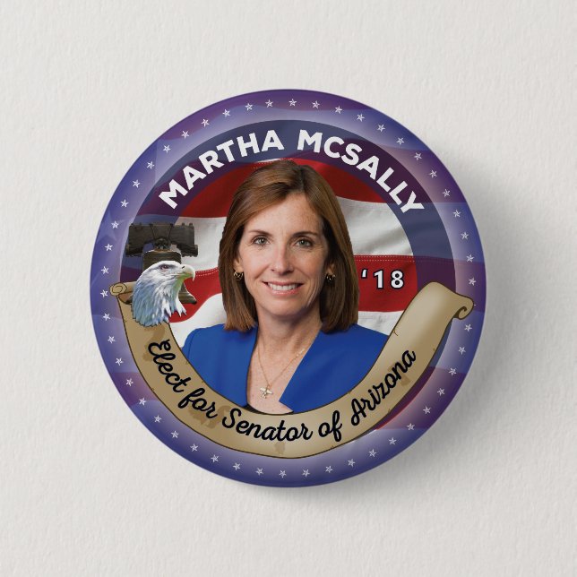 Wahl von Martha McSally für Senator von Arizona Button (Vorderseite)