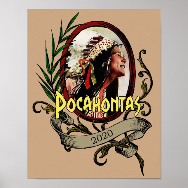 Wahl von Pocahontas Elizabeth Warren 2020 Poster (Vorne)