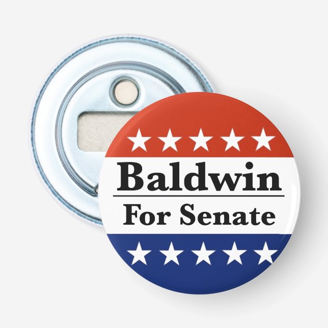 Wahl von Tammy Baldwin zum Senat 2024 Flaschenöffner (Vorderseite)