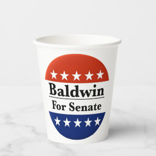Wahl von Tammy Baldwin zum Senat 2024 Pappbecher