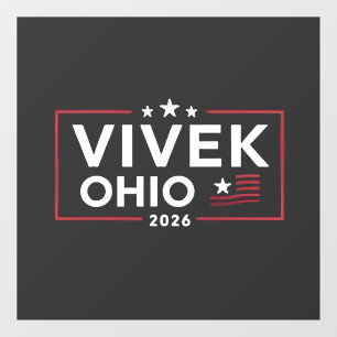 Wahl von Vivek Ramaswamy zum Gouverneur von Ohio 2 Fensteraufkleber