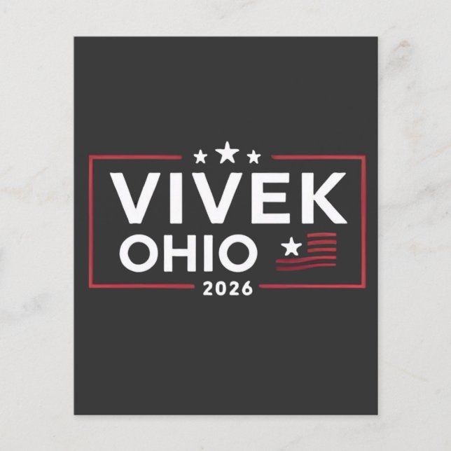 Wahl von Vivek Ramaswamy zum Gouverneur von Ohio 2 Flyer (Vorne)