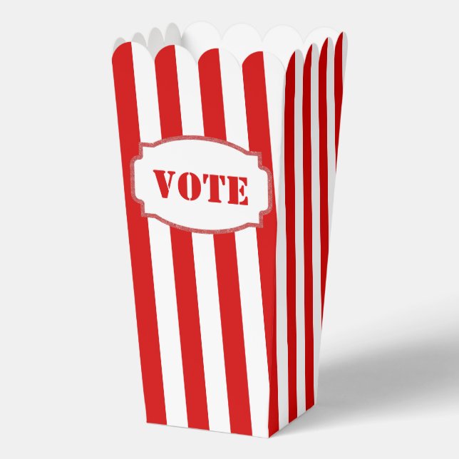 Wahlabstimmung Popcorn Gefallen Box Geschenkschachtel (Vorderseite)