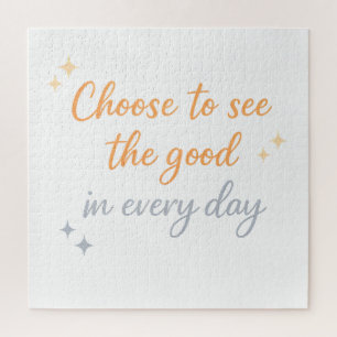 Wähle das Gute – Positives Zitat-Design