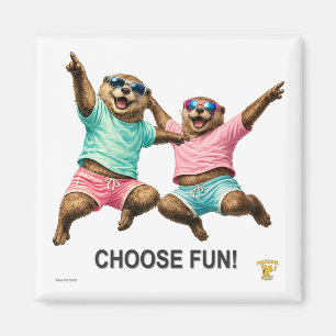 Wähle das lustige Otter-Duo Magnet