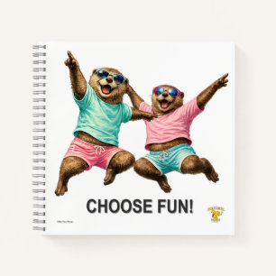 Wähle das lustige Otter-Duo Notizbuch