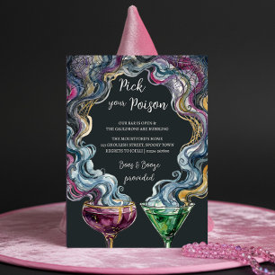 Wähle Dein Gift Halloween-Cocktailparty Einladung