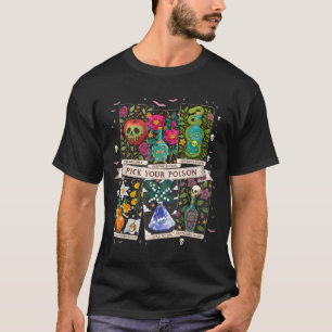 Wähle deine Giftstoffe Lustige Trinke-mich-Tränke T-Shirt