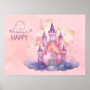 Wähle den Happy Palace auf der rosa Wolke Personal Poster