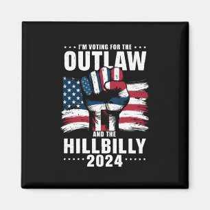 Wähle den Outlaw und den Hillbilly 2024 USA Magnet