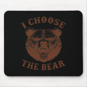 Wähle den weiblichen Rage Feminismus des Bären. Mousepad