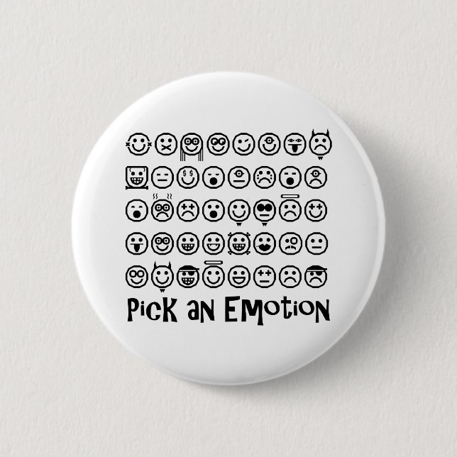 Wähle eine Emotion Button (Vorderseite)