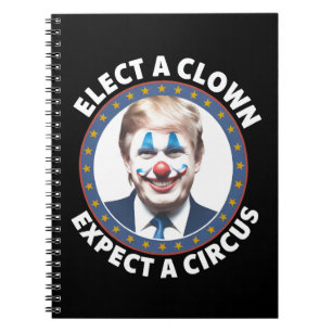 Wähle einen Clown, erwarte einen Zirkus lustige Po Notizblock