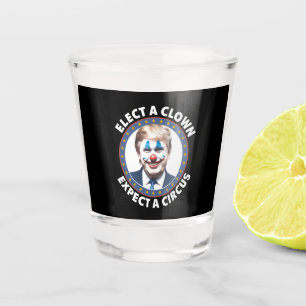 Wähle einen Clown, erwarte einen Zirkus lustige Po Schnapsglas