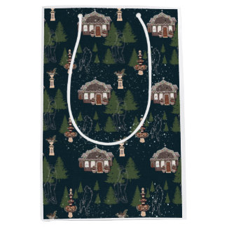 Wähle einen Weihnachtsbaum Mittlere Geschenktüte