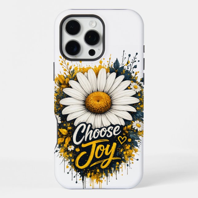 Wähle Freude Gänseblümchen iPhone 16 Pro Max Hülle (Rückseite)