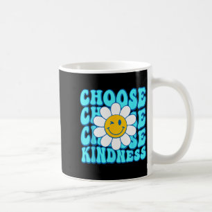 Wähle Freundlichkeit lächelndes Gesicht inspiriere Kaffeetasse