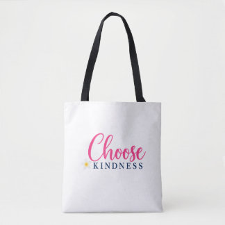 Wähle Freundlichkeit Pink Design-Tasche Tasche