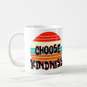 Wähle Freundlichkeit - Sonnenuntergang rot blau or Kaffeetasse