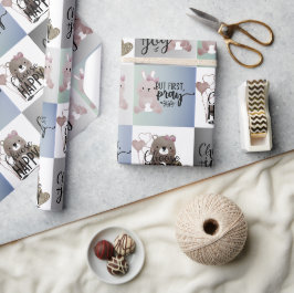 Wähle Joy; wähle Glück; aber bete Wrapping Geschenkpapier