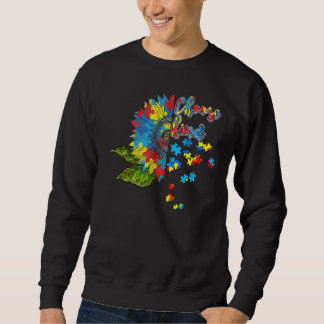 Wähle Kind Autismus Awareness Montag Frauen Sonnen Sweatshirt