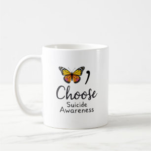 Wähle Leben Suizid-Bewusstsein Bunte Libelle T Kaffeetasse