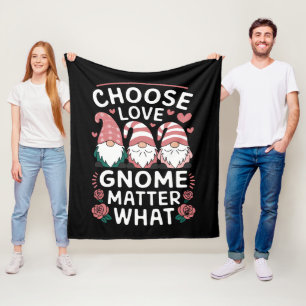 Wähle Liebes-Gnom-Sache Was auch immer Valentinsta Fleecedecke