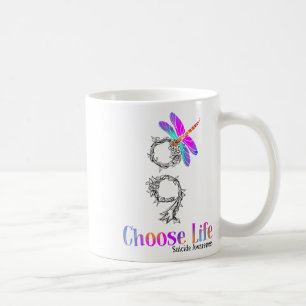Wähle Life Suicide Awareness Dragonfly Kaffeetasse