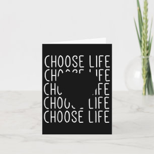 Wähle Life Suicide Awareness Pro Life Heart Karte